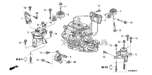 2007 Honda Civic Engine Mount Diagram 1