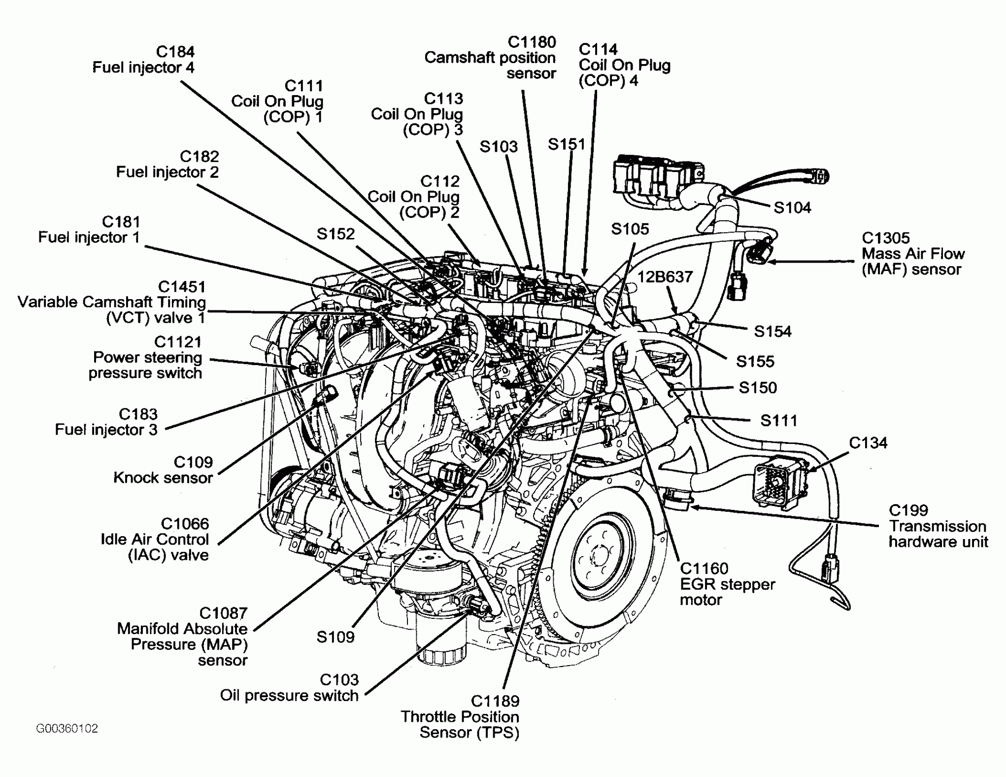 2005 Ford Escape V6 Serpentine Belt Diagram 64