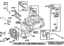 Briggs And Stratton 550Ex Carburetor Parts Diagram