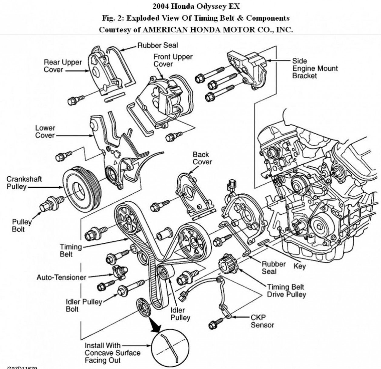 2004 Honda Accord Motor Mount Diagram 73