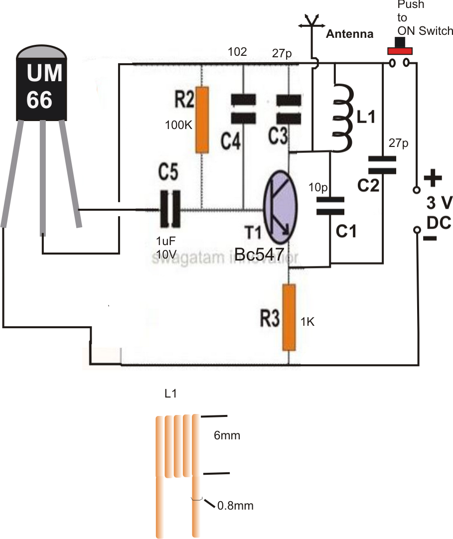 Remote Control Car Circuit Diagram 1