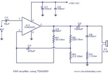 Tda2003 Amplifier Circuit Diagram