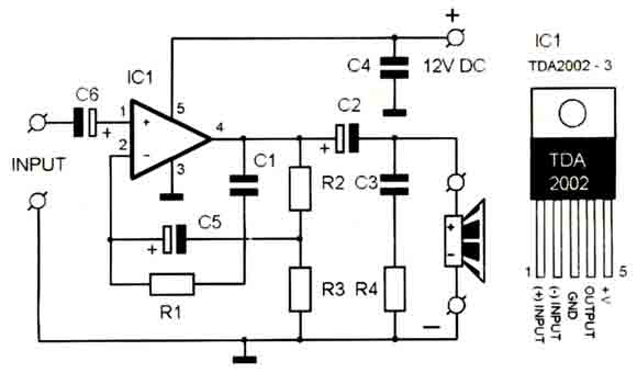 Tda2006 Amplifier Circuit Diagram 1
