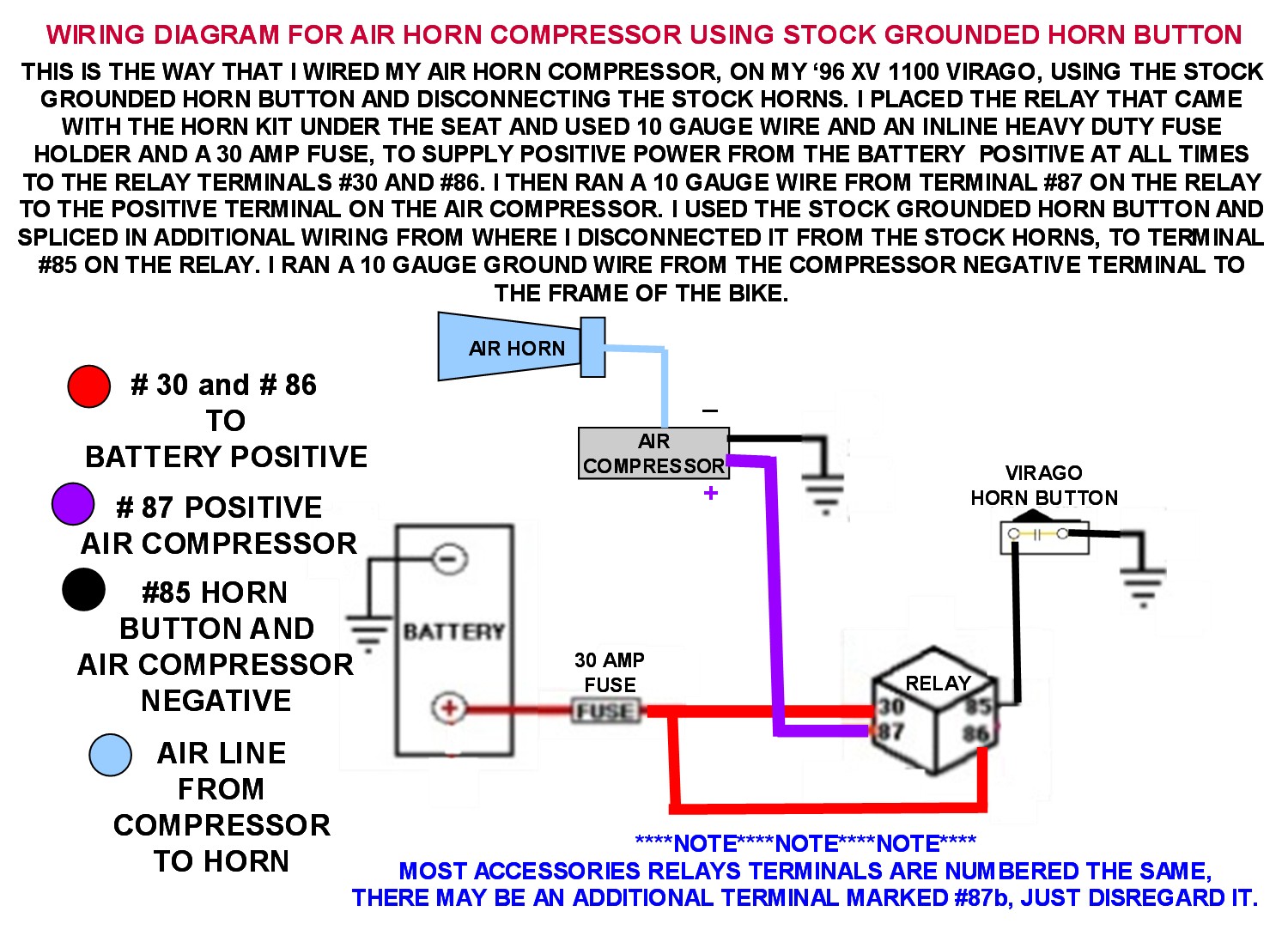 Horn Circuit Diagram 1