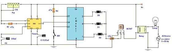 Timer Circuit Diagram With Relay 19