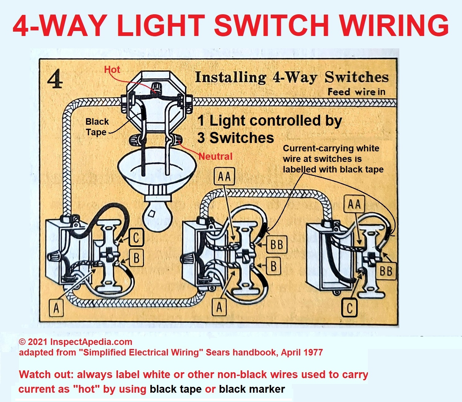 4 Way Light Switch Diagram 1
