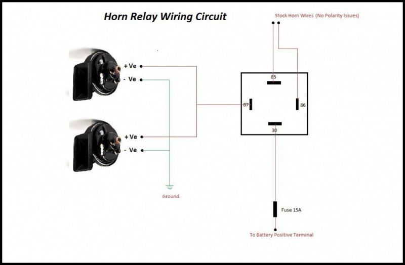 12V Horn Relay Diagram 1