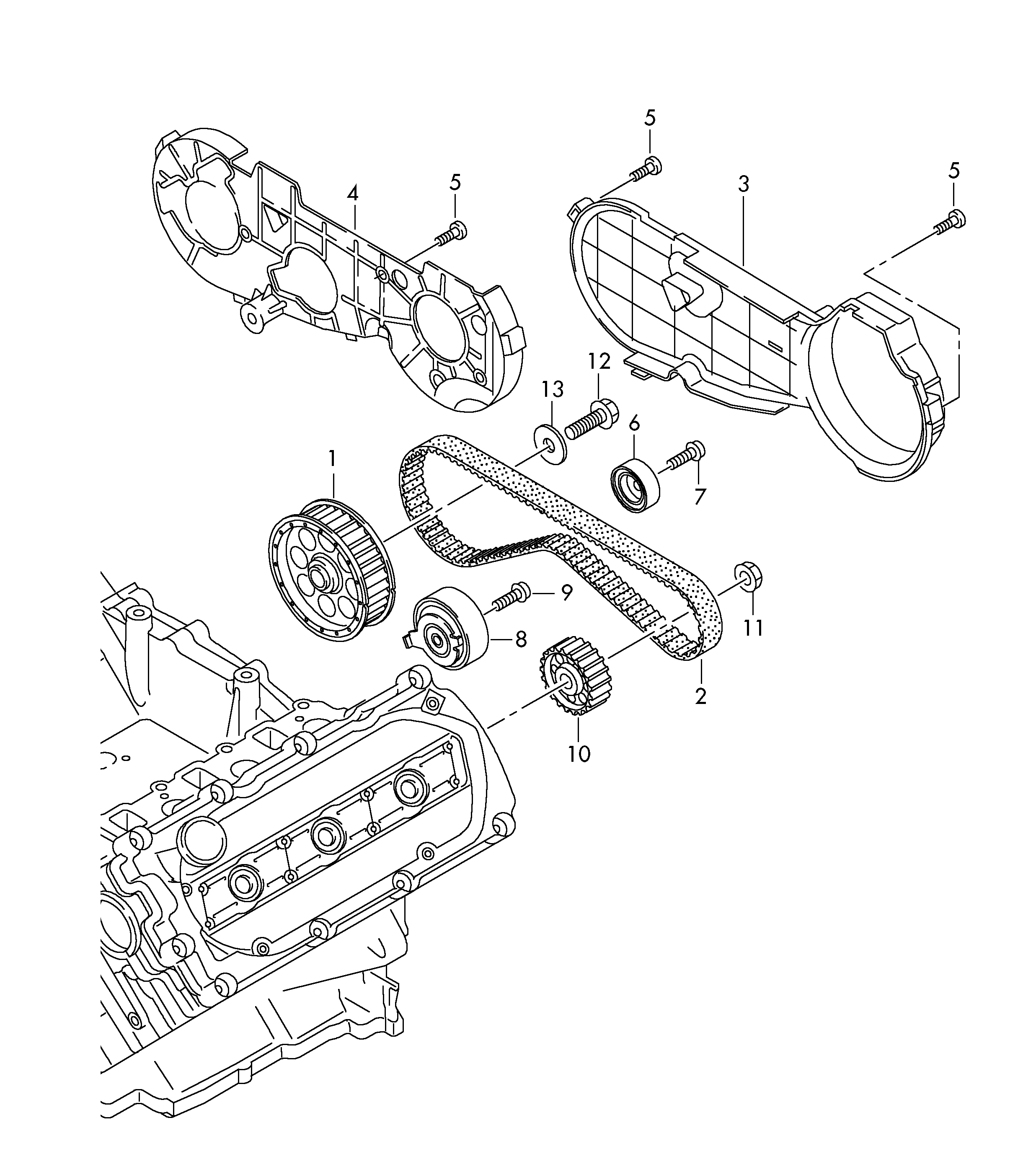 Audi Q7 3.0 Tdi Belt Diagram 1
