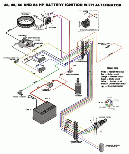 Wiring Diagram For Mercury Outboard Motor 1