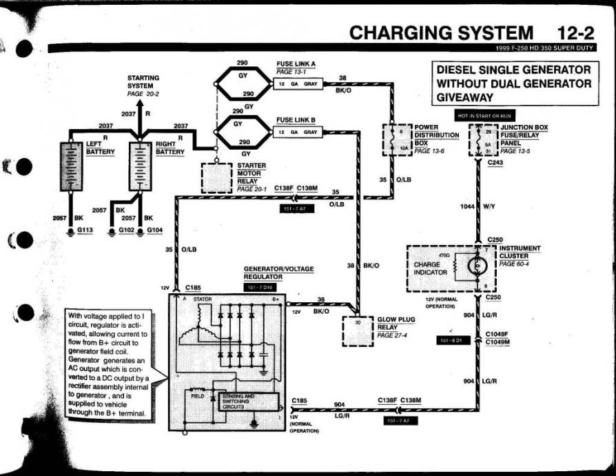 6.0 Powerstroke Battery Cable Diagram 1