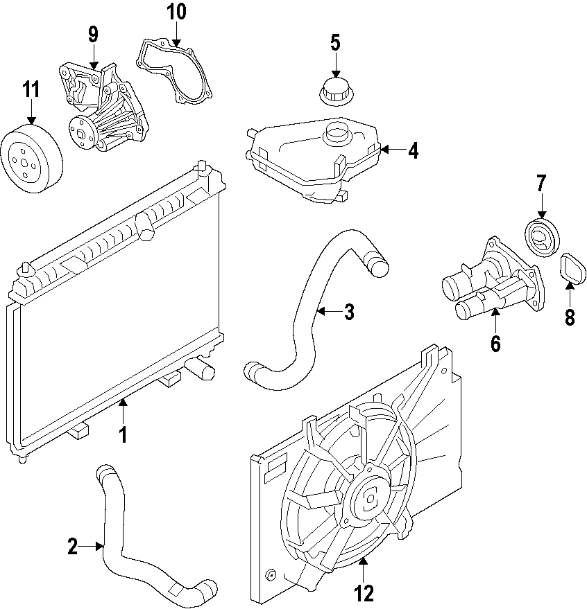 Ford Fiesta Cooling System Diagram 1