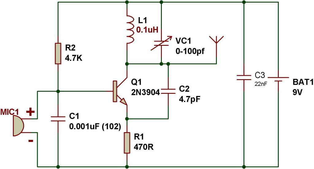Simple Fm Transmitter Circuit Diagram 55