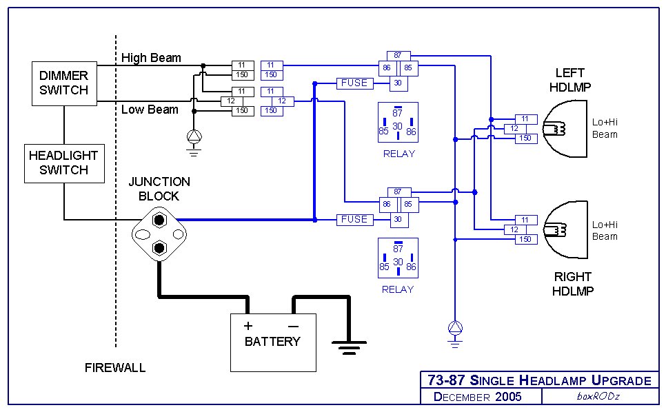 Headlight Circuit Diagram 1
