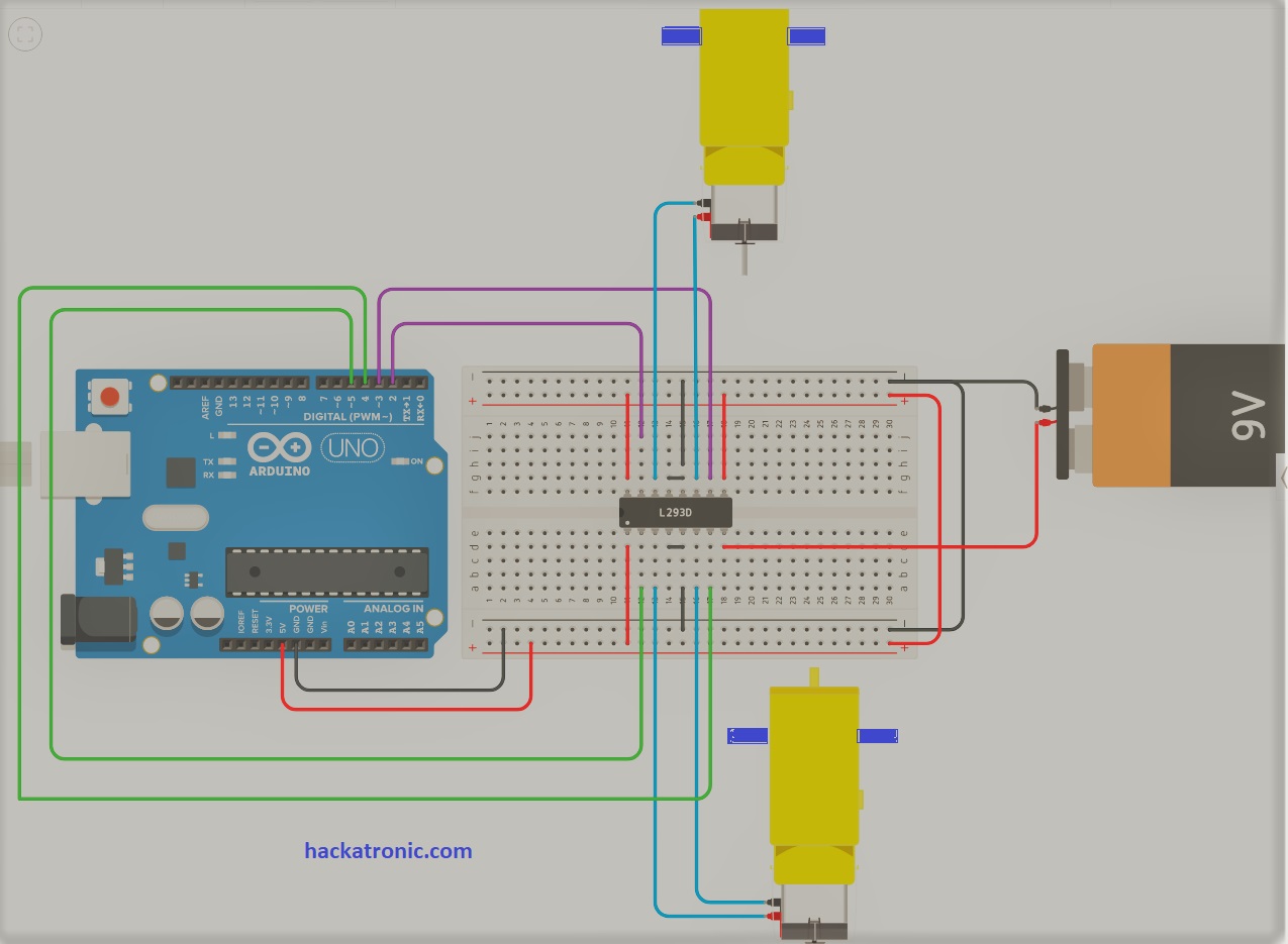 L293D Circuit Diagram 1