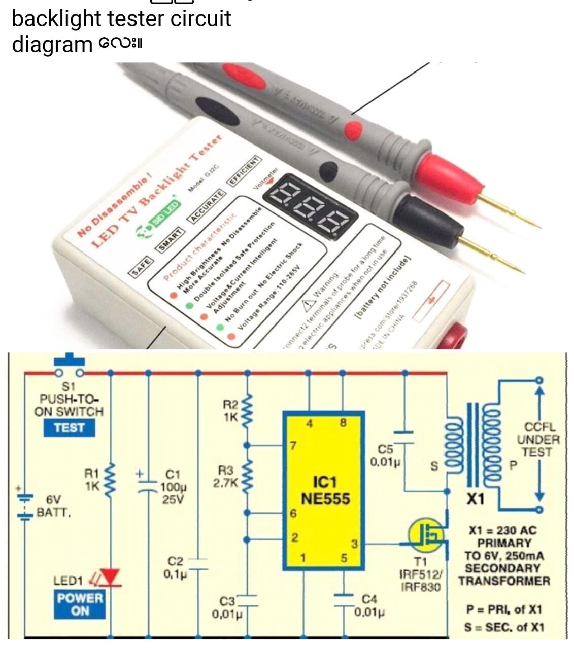 Led Tv Backlight Strip Tester Circuit Diagram 73