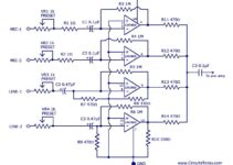 6 Channel Audio Mixer Circuit Diagram