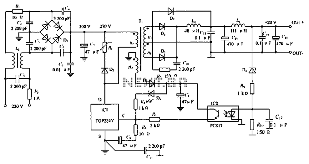 Switching Power Supply Circuit Diagram 1