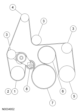 6.0 Powerstroke Pulley Diagram 1