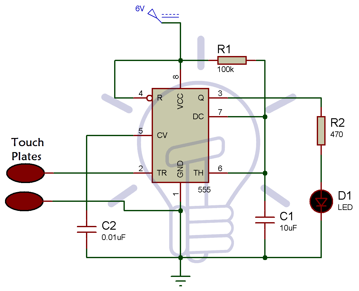 Touch Sensor Circuit Diagram 1