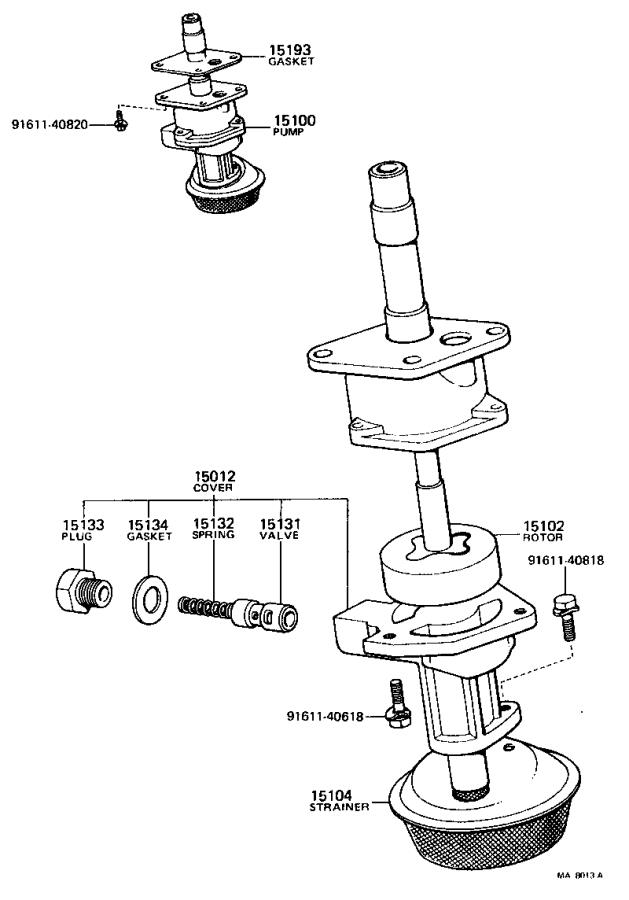 Engine Oil Pump Diagram 1