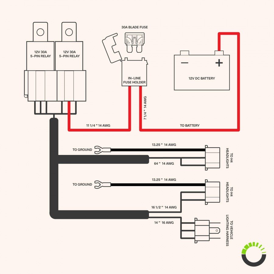 Negative Switching Relay Diagram 1