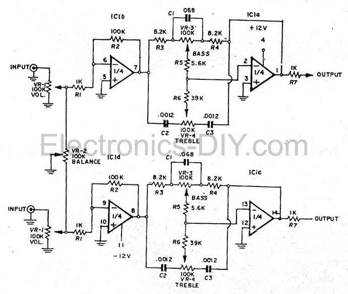 4558 Tone Control Circuit Diagram 1