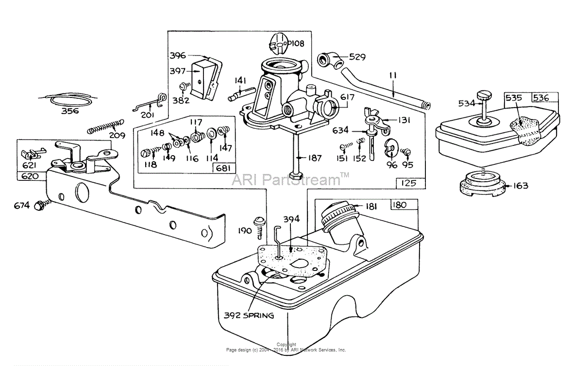 Lawn Mower Carburetor Diagram 1