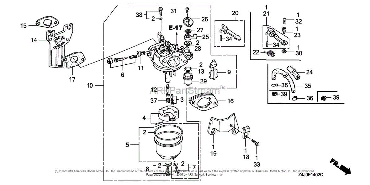 Honda Gx160 Throttle Assembly Diagram 1