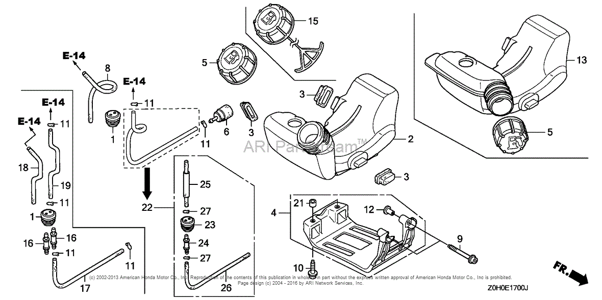 Honda Gx25 Parts Diagram 1