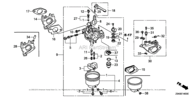 Honda Gx340 Carburetor Parts Diagram 64