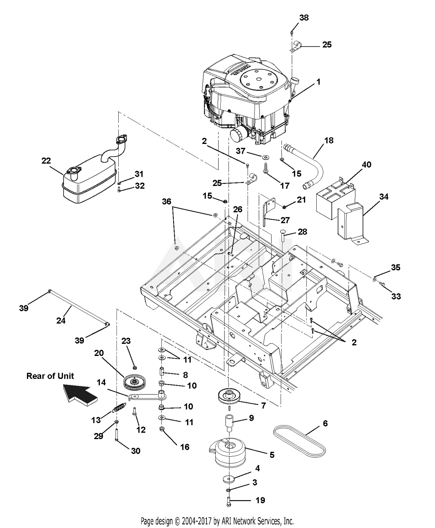 Kohler Lawn Mower Parts Diagram 37
