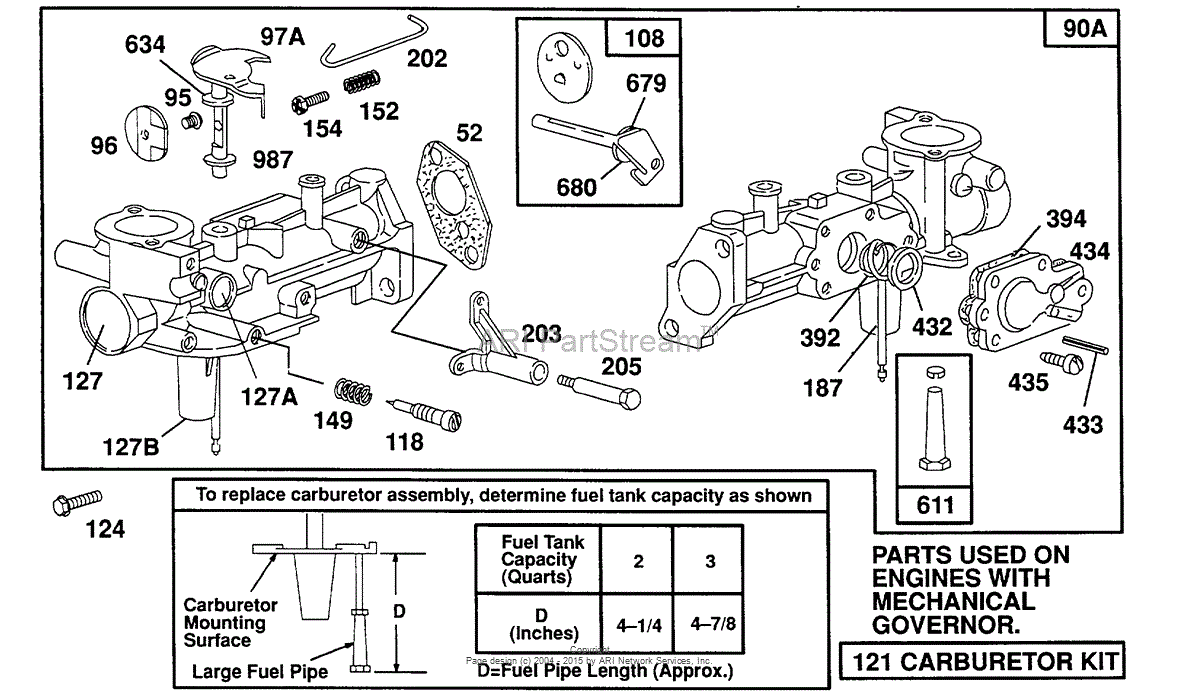Briggs And Stratton Lawn Mower Carburetor Springs Diagram 1