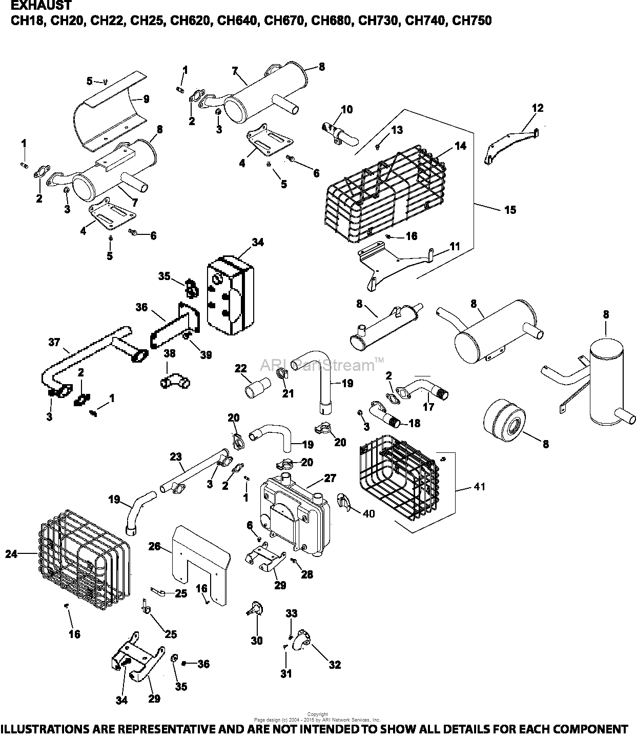 Kohler Command Pro 25 Parts Diagram 1