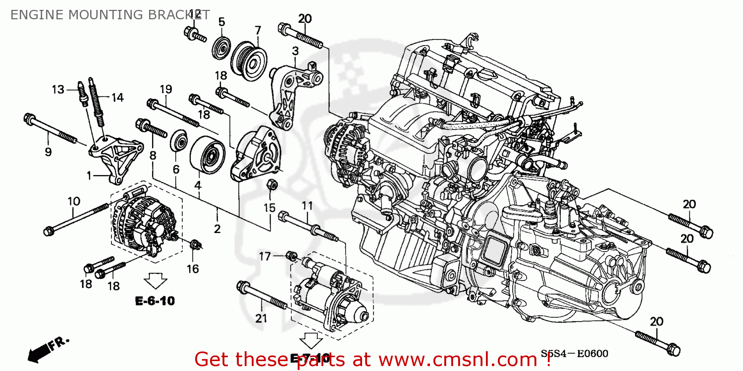2004 Honda Civic Engine Mount Diagram 1
