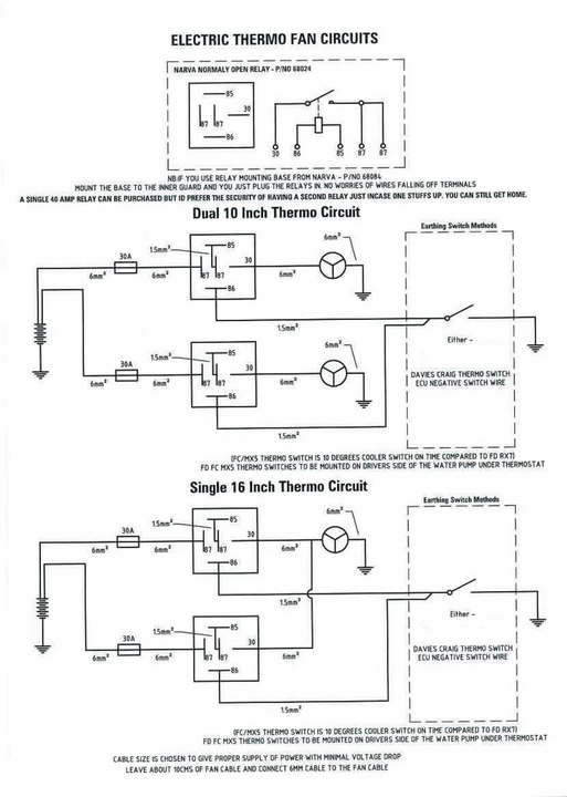 Thermo Fan Wiring Diagram 1