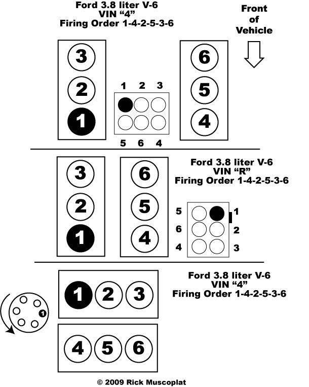 Mustang V6 Coil Pack Diagram 1