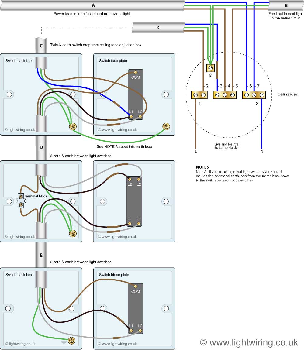 3 Way Switch With 3 Lights Diagram 55