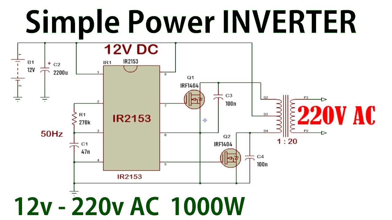 Ir2153 Inverter Circuit Diagram 1