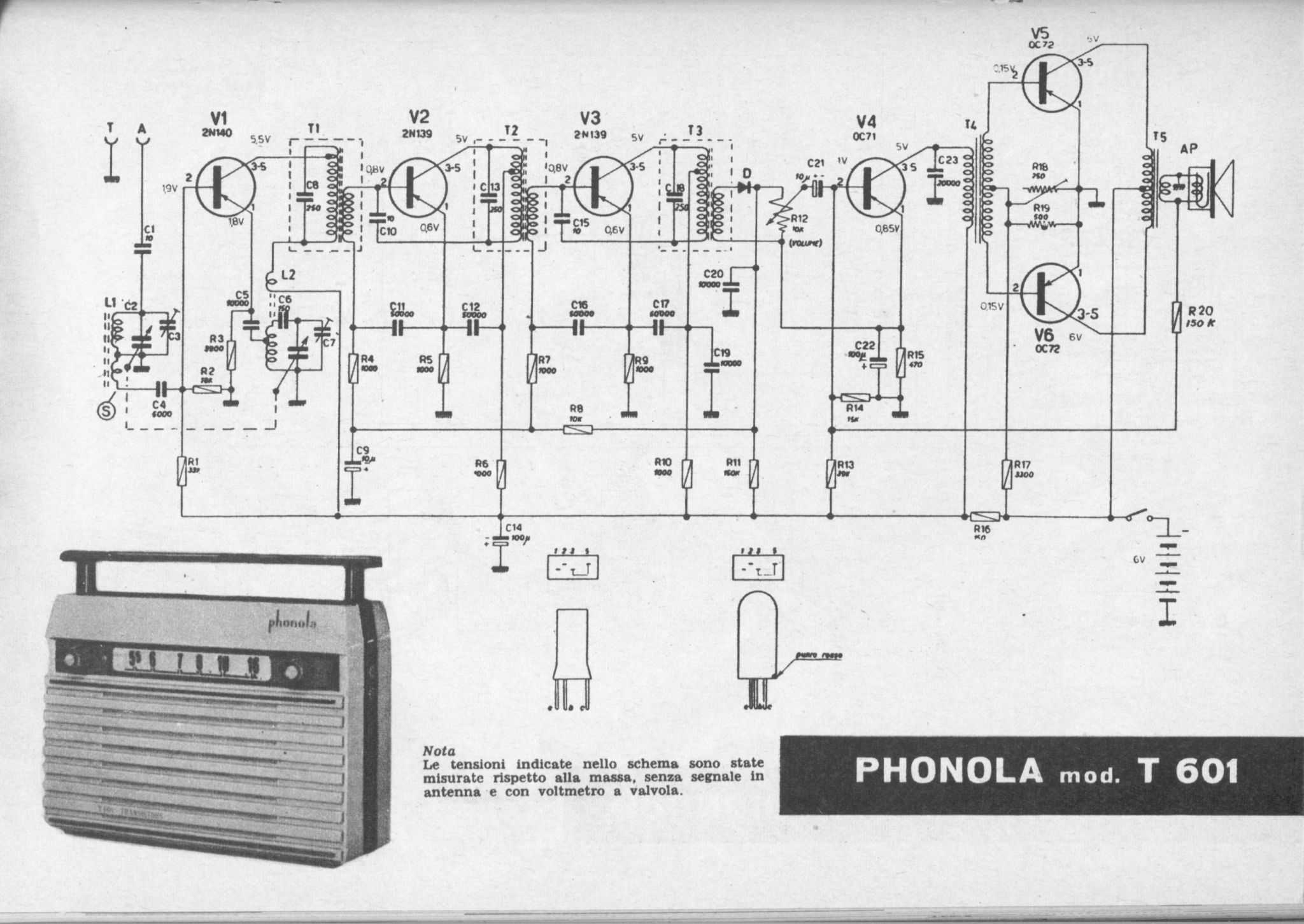 Philips Transistor Radio Circuit Diagram 1