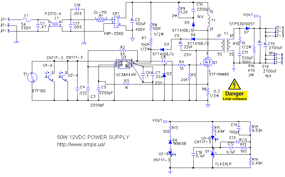 Power Supply Schematic Diagram 1