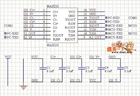 Max232 Circuit Diagram 1