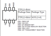 Ttp223 Touch Sensor Circuit Diagram