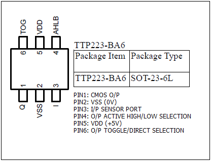 Ttp223 Touch Sensor Circuit Diagram 1
