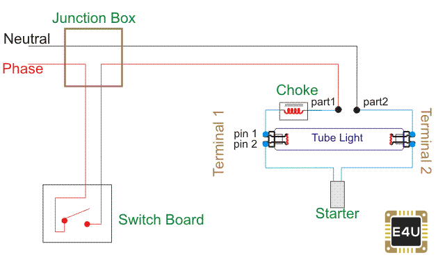 Electronic Choke Circuit Diagram 1