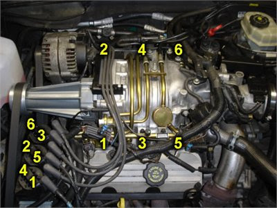 3.8 Liter V6 Engine 3800 Firing Order Diagram 1