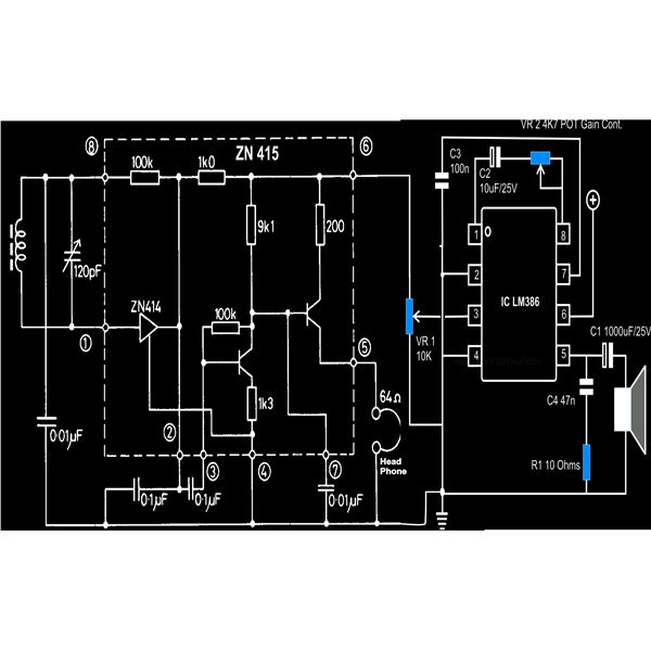 Simple Radio Receiver Circuit Diagram 1