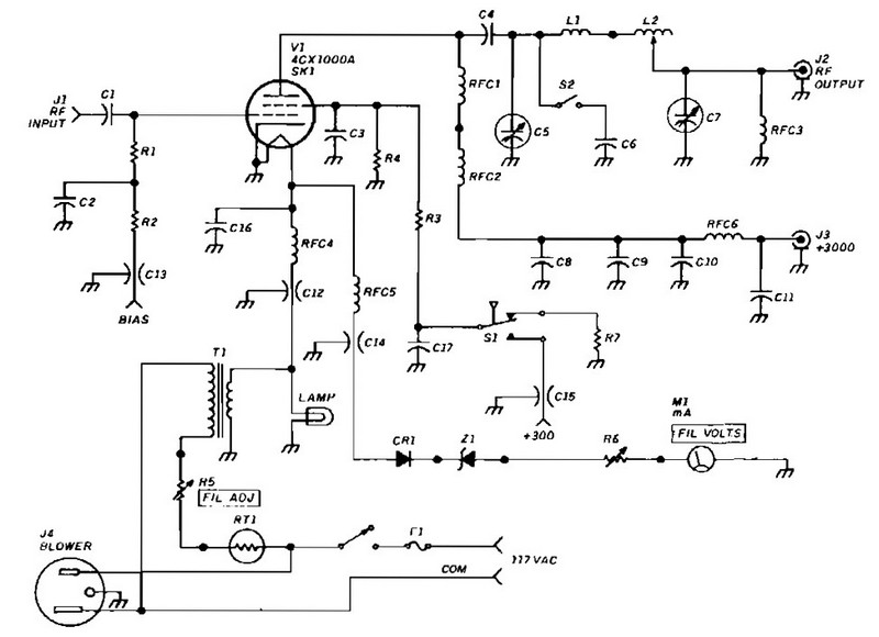 Guitar Amplifier Circuit Diagram 1