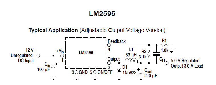 Lm2596 Circuit Diagram 1