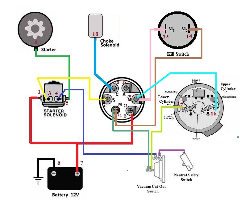 Mercury 5 Wire Ignition Switch Diagram 1