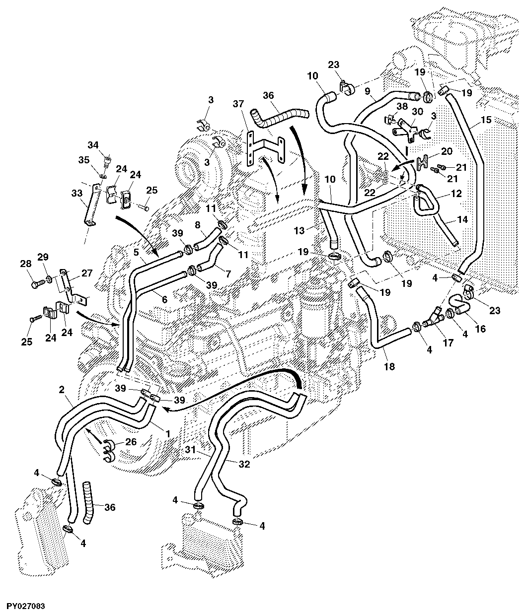 C15 Oil Cooler Diagram 1